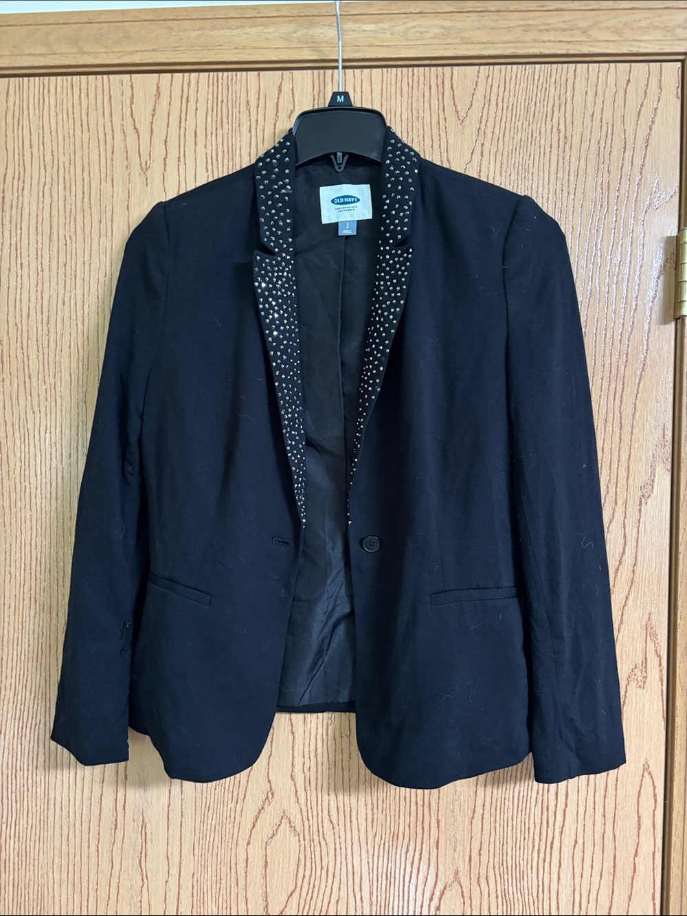 Old Navy Black Blazer with Studded Collar